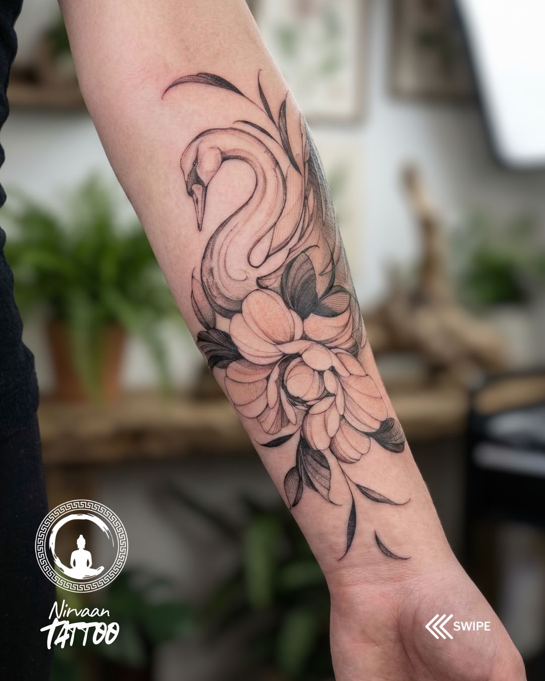 Floral tattoo